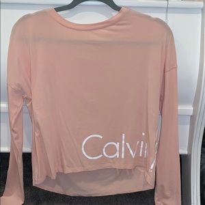 Light pink Calvin Klein performance long sleeve